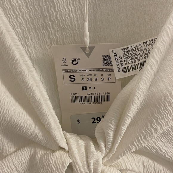 White crop blouse - Picture 2 of 2